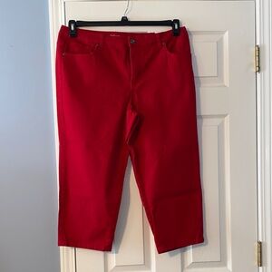 Colored Denim Capris